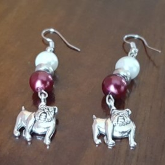 Mississippi State Bulldogs Earrings - Picture 1 of 1